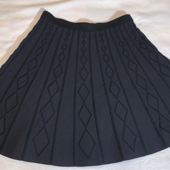 Philosophy Geometric Black A Line Mini Skirt Sz Large - Picture 1 of 8